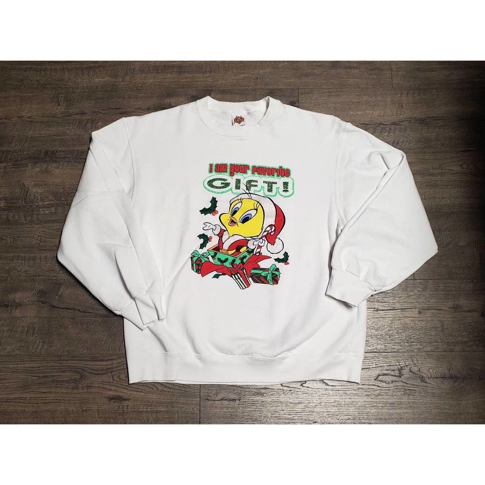 Vintage Looney Tunes Tweety Bird Cartoon Crewneck